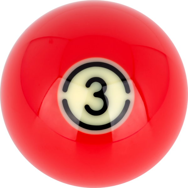 Aramith BLACK Replacement Ball – #3 | Golden Break Billiards